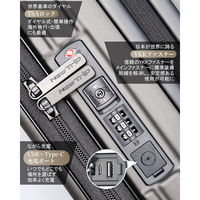 New Trip スーツケース フロントオープン・拡張・ストッパー付き【NT-XB0501】 NT-XB0501 ガンブラック S 1台（直送品）