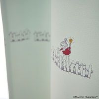 SUMINOE MOOMIN カーテン ニョロニョロボーダー A1042 幅1000×丈2000mm ライトブルー 1枚（直送品）