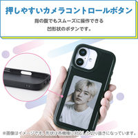 iPhone17 ケース 背面ディスプレイ搭載 高解像度 推し活 ブラック PM-A25AEINK01BK エレコム 1個（直送品）