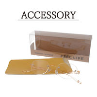 【老眼鏡 リーディンググラス】FEEL LIFE FLL-006 col.2 ベージュクリア 度数 +1.50 / 1個（直送品）