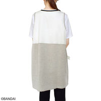 セントレディス くまのがっこうエプロン タンガリー グレー ST-IKU0007 1枚