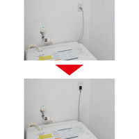 朝日電器 電源タップ 耐雷スイングアダプター プラグの方向を上下に変える ブラック A-380SB(BK) 1個（直送品）