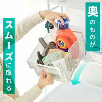 ディーエーピーネットワーク キッチン収納ケース ハンドル付きローラーストッカー monowa072_WH 1個（直送品）