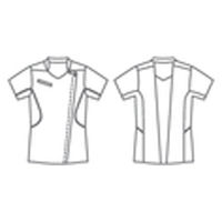 住商モンブラン ジャケット レディス 半袖 白/ネイビー 3L MJ058-0109 1枚（直送品）