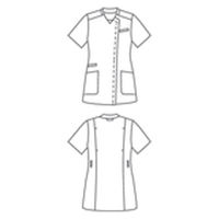 住商モンブラン スクラブ 兼用 半袖 ワイン/ネイビー L MS008-7282 1枚（直送品）