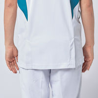 住商モンブラン ナースジャケット 半袖 白/ライトグレー S MN357-10 1枚（直送品）