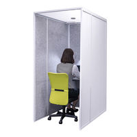 リス REMUTE（リミュート） 吸音ブースFT 幅900×奥行1300×高さ1900ｍｍ ホワイト 1台（取寄品）