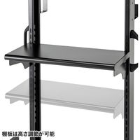 サンワサプライ 多面取付けディスプレイスタンド CR-PL48BK 1台（直送品）