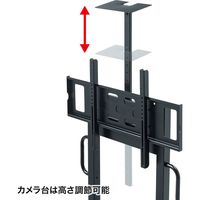 サンワサプライ 55~75型対応手動昇降液晶ディスプレイスタンド CR-PL45BK 1台（直送品）