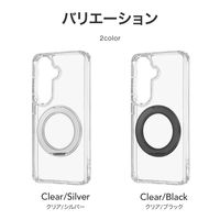 Galaxy S26 耐傷・耐衝撃ハイブリッドケース クリア/ブラック TPU ストラップホール付  衝撃吸収（直送品）