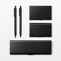 無印良品 アルミカードケース 厚口 黒 約６０×９３ｍｍ 約２５枚収納 良品計画