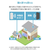 Wi-Fi 中継器 Wi-Fi6 AX3000 コンセント直挿し 2402+574Mbps WTC-W602-W エレコム 1個（直送品）