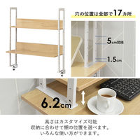 タマリビング デスクラック カジュアリー BK/BK 50006352 1台（直送品）