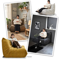 【軒先渡し】B.Bファニシング 1人掛けソファ Camellia 幅860mm マスタード 1台（直送品）