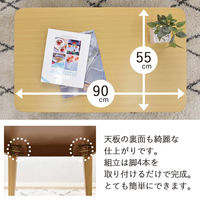 タマリビング ステディ センターテーブル 幅900×奥行550×高さ380mm ナチュラル 1台（直送品）