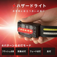 大河商事 充電式マルチヘッドライト LEDライト 充電式 ヘッドライト monowa065BK 1S(1S)（直送品）