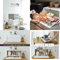 大河商事 Pitally ブレッドケース スチール製 パン収納 トレー付き Pitally001 1台（直送品）