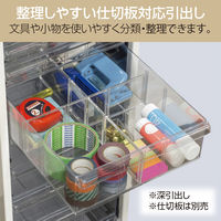 【軒先渡し】ナカバヤシ アバンテ・リネア フロアストレージ 深9段 幅277×奥行400×高さ1070mm ブラック 1台（直送品）