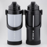 ベストコ ダブルステンレス スポーツジャグ 水筒 2.2L ライトグレー NQ-0322 1個（直送品）