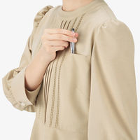 ボンマックス 八分袖チュニック丈ブラウス ベージュ 15号 AUB4300 AUB4300-1-15G 1着（直送品）