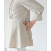 ボンマックス 八分袖チュニック丈ブラウス ホワイト 9号 AUB4300 AUB4300-15-9G 1着（直送品）