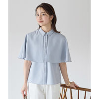 ボンマックス 半袖ブラウス ブルー 13号 AUB4301 AUB4301-6-13G 1着（直送品）
