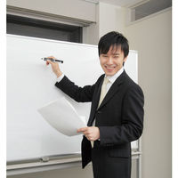 ぺんてる ノック式 ハンディホワイトボードマーカー 太字・平芯 黒 MWXN6M-A 1本（わけあり品）