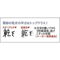 ぺんてる ゲルインクボールペン エナージェル 0.5mmニードルチップ 黒 ノック式 ブルー軸 BLN75-A 1本（わけあり品）
