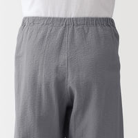 無印良品 メンズ 紳士 透かし サッカー織り 半袖パジャマ 紳士Ｍ グレー 良品計画