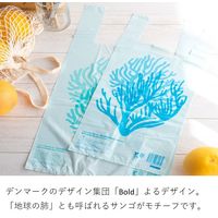 アスクル 海をまもるレジ袋 サンゴ （寄付金付き） バイオマスポリエチレン25%入 45号  1セット（1袋(100枚入)×30袋）  オリジナル