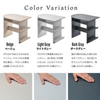 【軒先渡し】B.Bファニシング Noko ハーフラウンドテーブル 幅850×奥行540×高さ720mm ライトグレー 1台（直送品）