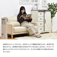 【軒先渡し】B.Bファニシング house スライドドア付きチェスト4段Farm ハイタイプ ダークブラウン 1台（直送品）