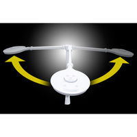 ジェントス ルミサス 高演色クランプ式リモコンデスクライト DK-R117WH 1台（直送品）