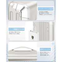 スーツケース 拡張機能・HINOMOTO超静音キャスター【NT-XB0502】 NT-XB0502 オートミールグレー M 1台（直送品）