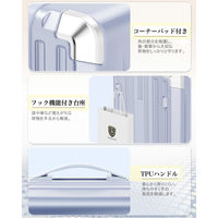 New Trip スーツケース 拡張機能・HINOMOTO超静音キャスター【NT-XB0502】 NT-XB0502 ヘイズブルー S 1台（直送品）