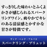 チリ　サンタ・ヘレナ・アルパカ・スパークリングワイン・ブリュット　白　辛口 750ml　1セット（6本）　アサヒ