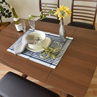 タマリビング ブッター ダイニングテーブル 幅900・1200×奥行750×高さ700mm ウォルナット 1台（直送品）