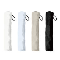 超軽量 UVカット オールウェザーAir 折りたたみ傘 55cm オフホワイト 986-002 1本 日傘 遮光率100％ 中谷