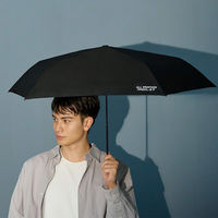 UVカット オールウェザー 折りたたみ傘 55cm ブラック 986-003 1本 日傘 遮光率・遮蔽率100％ 中谷