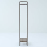 YAMAZEN ハンガーラック 上下棚付き 幅51×奥行30.5×高さ161cm 耐荷重25kg GHR-50(DOK/MGG) 1台（直送品）