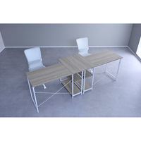 YAMAZEN ラック付きデスク L字デスク コーナーデスク 幅1100×奥行700mm GLJLR1170(AIV/MSW) 1台（直送品）