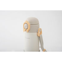 ピーコック魔法瓶 ベビー水筒 食洗機対応 ストローボトル ベルト付き マグ グレー 481620 1個（直送品）
