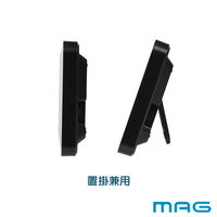 ノア精密 置き時計 ホワイトアワー 置掛兼用 デジタル時計 LED MAG 温湿度計付き 482116 1個（直送品）