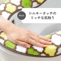 カキウチ 便座カバー フンワリッチ便座マット モロッカン U型 O型 兼用 アースグリーン 482437 1個（直送品）