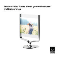 アントレックス Umbra フォトフレーム ウィッシュボーン フォトディスプレイ クロム 482886 1個（直送品）