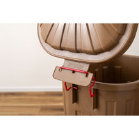 東谷 ゴミ箱 タフカン 60L 大容量 屋外 日本製 耐衝撃 フタ付き 軽い ブラウン 485141 1個（直送品）