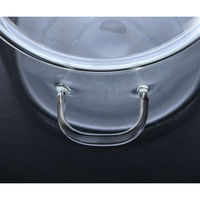 トレードワン 耐熱ガラス両手鍋1.9L 493827 1個（直送品）