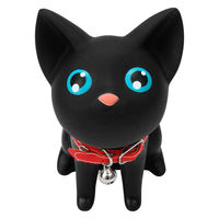 ルークラン ドアストッパー アプリクス アニマルストッパー かわいい 動物 クロ 494315 1個（直送品）