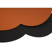 ルークラン ランチョンマット アプリクス クラウド ブラウン×ブラック 494749 1個（直送品）