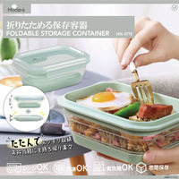 イトウ 保存容器 折りたたみ保存容器 コンパクト 食洗機可 497101 1個（直送品）